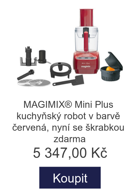 MAGIMIX® Mini Plus kuchyňský robot v barvě červená, nyní se škrabkou zdarma - 5 347 Kč