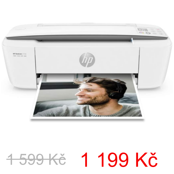 Tiskárna HP DeskJet 3750 / bílá / POŠKOZENÝ OBAL - 1 599 Kč