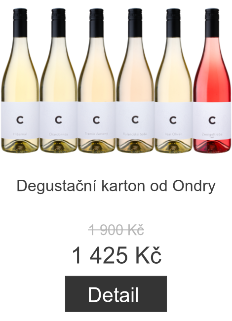 Degustační karton od Ondry - 1 900 Kč