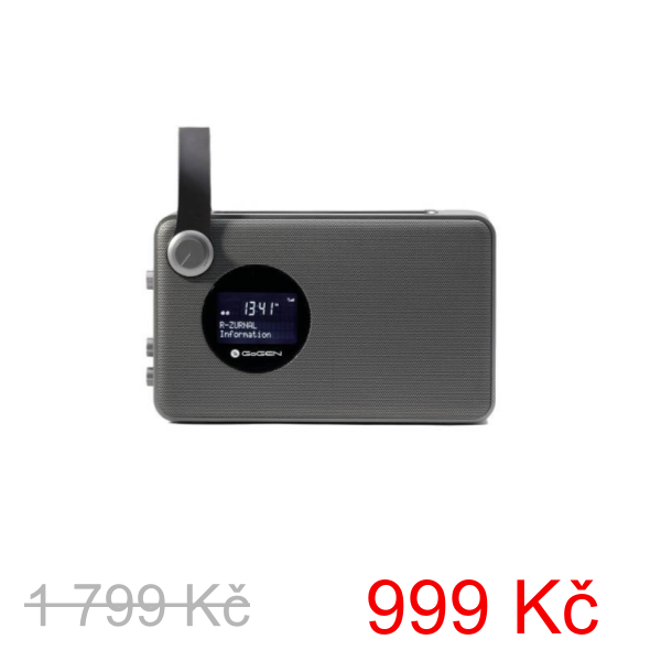 Radiopřijímač s DAB GoGEN DAB 1471 BT / šedá / ZÁNOVNÍ - 1 799 Kč