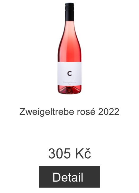 Zweigeltrebe rosé 2022 - 305 Kč