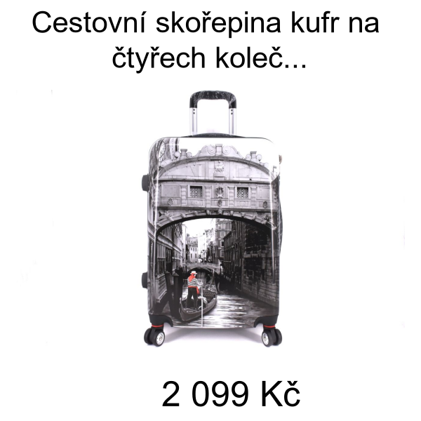 Cestovní skořepina kufr na čtyřech kolečkách Arteddy - Venezia (L) 100l - 2 099 Kč