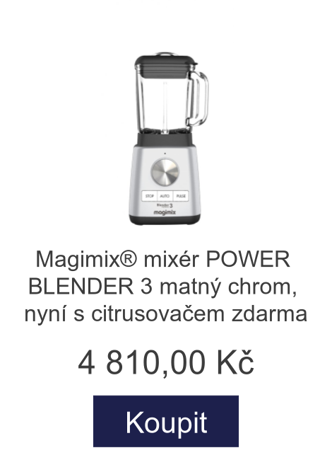 Magimix® mixér POWER BLENDER 3 matný chrom, nyní s citrusovačem zdarma - 4 810 Kč