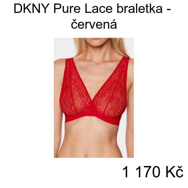 DKNY Pure Lace braletka - červená - Velikost: M - 1 170 Kč