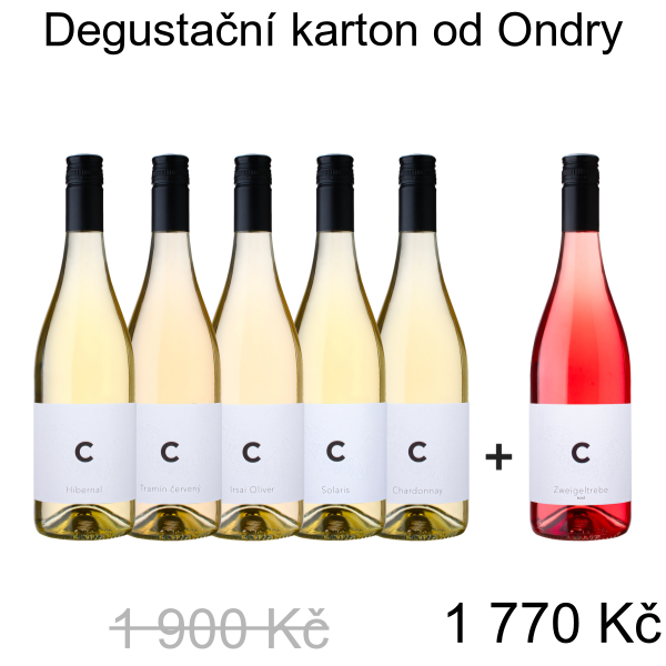 Degustační karton od Ondry - 1 900 Kč