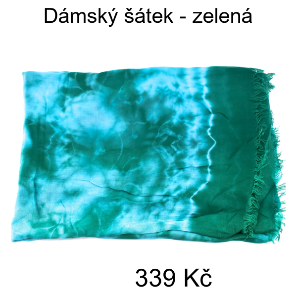 Dámský šátek - zelená - 339 Kč