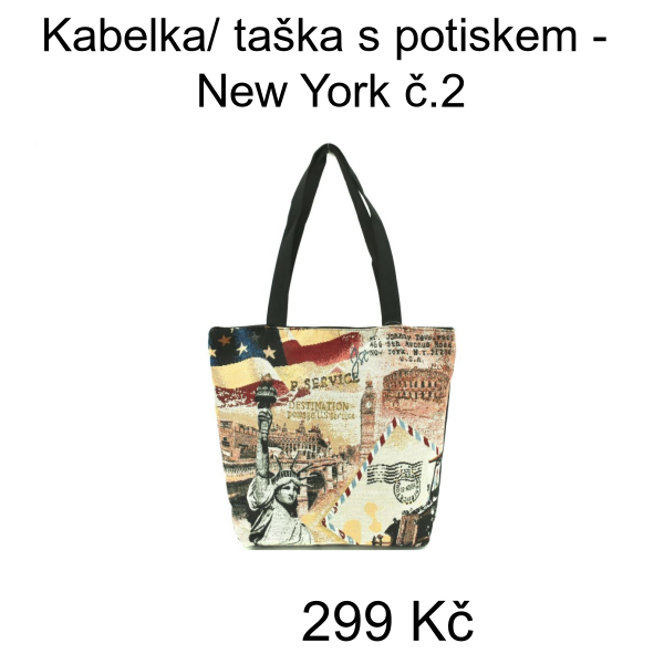 Kabelka/ taška s potiskem - New York č.2 - 299 Kč