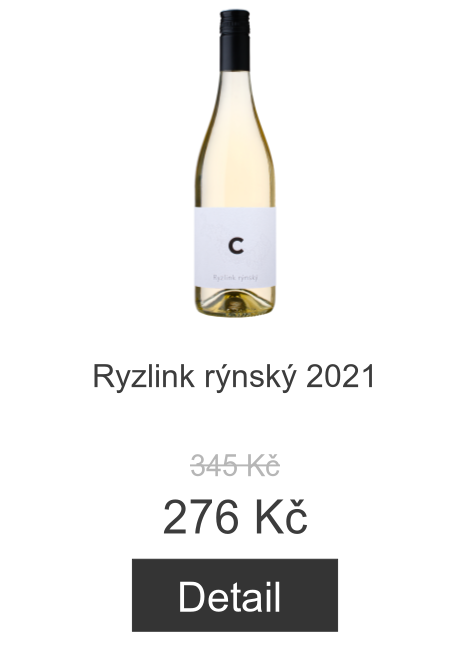 Ryzlink rýnský 2021 - 345 Kč