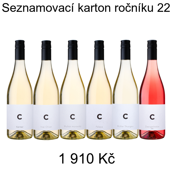 Seznamovací karton ročníku 22 - 1 910 Kč