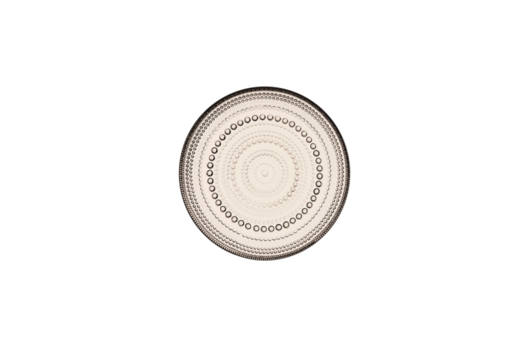 Talíř Kastehelmi iittala 17 cm světle hnědý linen - 530 Kč