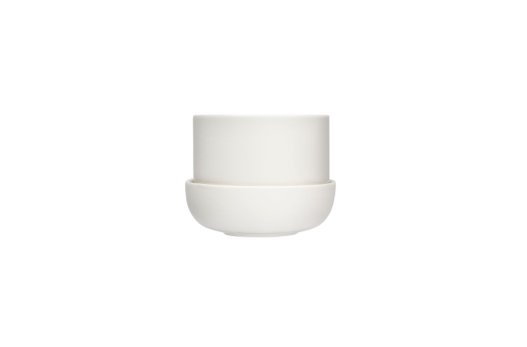 Květináč Nappula iittala s podmiskou bílý - 1 350 Kč