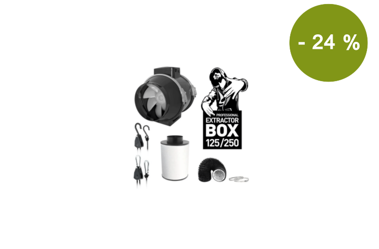 Trafika KIT Extractor 125 mm / 250 m3/h, kompletní set ventilace - 2 490 Kč