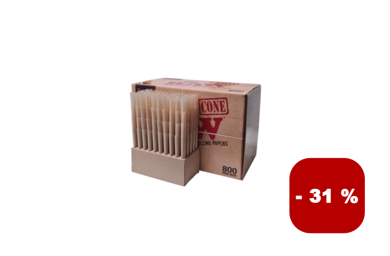 RAW dutinky Cones King Size, balení 800ks - 2 990 Kč