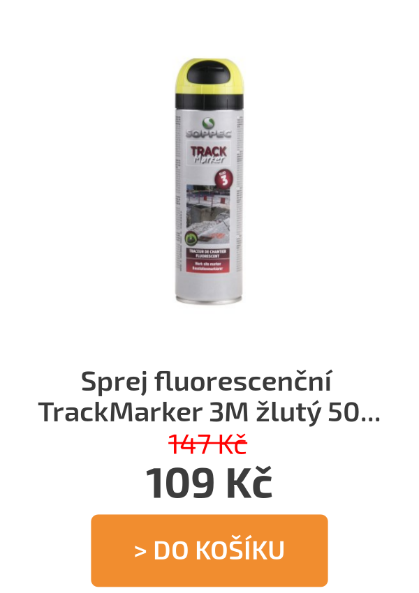 Sprej fluorescenční TrackMarker 3M žlutý 500ml - 147 Kč