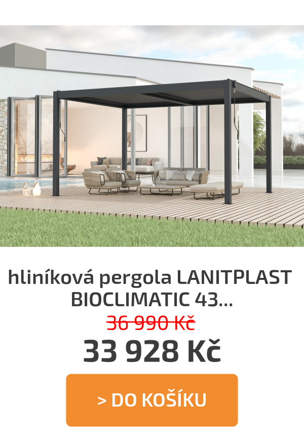 hliníková pergola LANITPLAST BIOCLIMATIC 43 BASIC LG4293 - 36 990 Kč