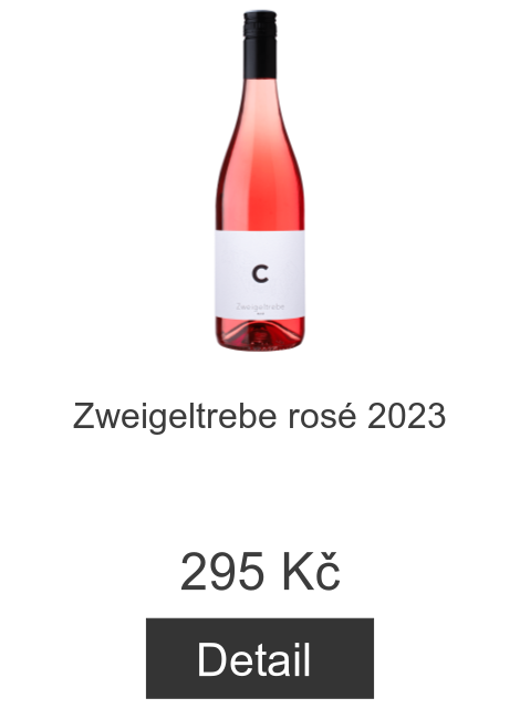 Zweigeltrebe rosé 2023 - 295 Kč