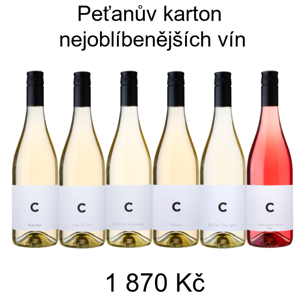 Peťanův karton nejoblíbenějších vín - 1 870 Kč