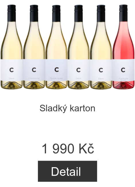 Sladký karton - 1 990 Kč
