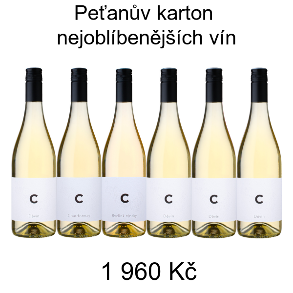 Peťanův karton nejoblíbenějších vín - 1 960 Kč