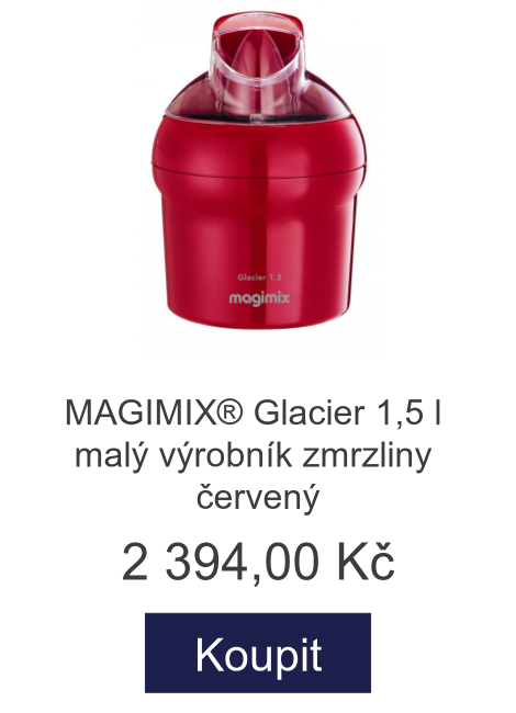 MAGIMIX® Glacier 1,5 l malý výrobník zmrzliny červený - 2 394 Kč