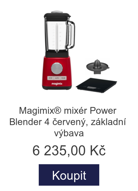 Magimix® mixér Power Blender 4 červený, základní výbava - 6 235 Kč