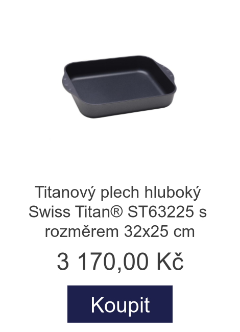 Titanový plech hluboký Swiss Titan® ST63225 s rozměrem 32x25 cm - 3 170 Kč
