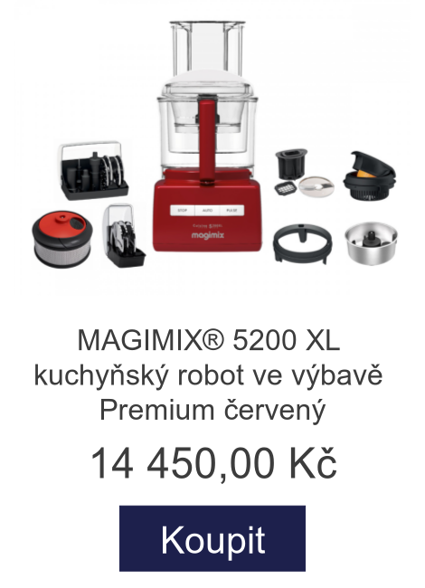MAGIMIX® 5200 XL kuchyňský robot ve výbavě Premium červený - 14 450 Kč