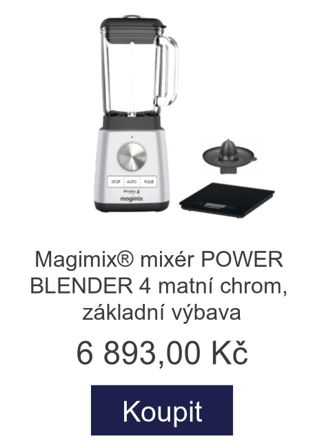 Magimix® mixér POWER BLENDER 4 matní chrom, základní výbava - 6 893 Kč