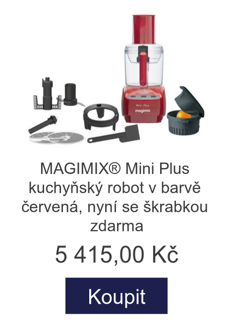 MAGIMIX® Mini Plus kuchyňský robot v barvě červená, nyní se škrabkou zdarma - 5 415 Kč