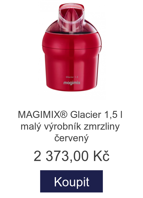 MAGIMIX® Glacier 1,5 l malý výrobník zmrzliny červený - 2 373 Kč