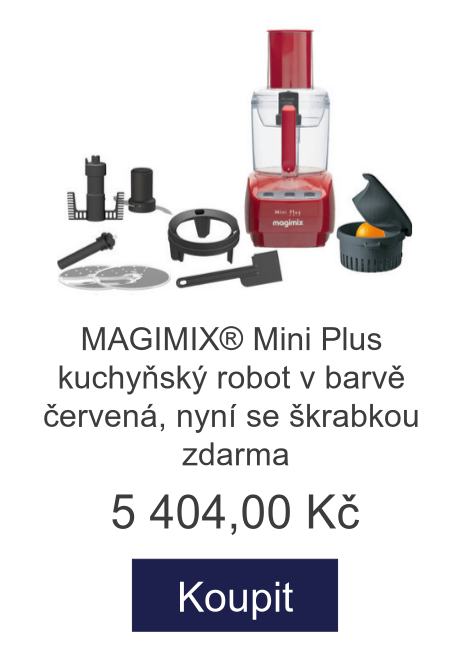 MAGIMIX® Mini Plus kuchyňský robot v barvě červená, nyní se škrabkou zdarma - 5 404 Kč