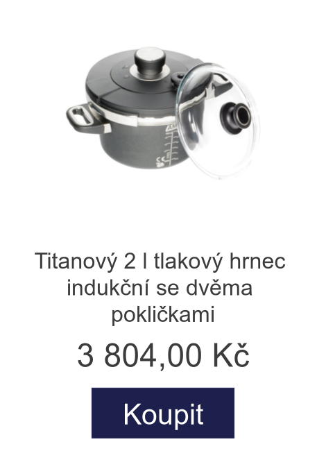 Titanový 2 l tlakový hrnec indukční se dvěma pokličkami - 3 804 Kč