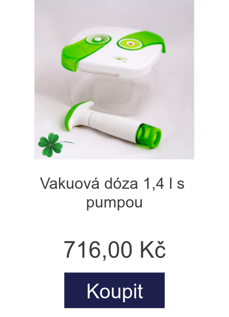 Vakuová dóza 1,4 l s pumpou - 716 Kč