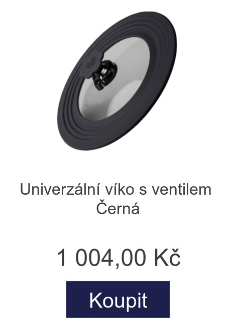 Univerzální víko s ventilem Černá - 1 004 Kč