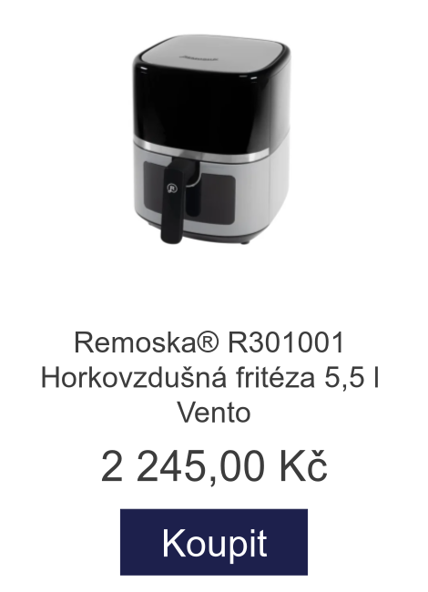 Remoska® R301001 Horkovzdušná fritéza 5,5 l Vento - 2 245 Kč