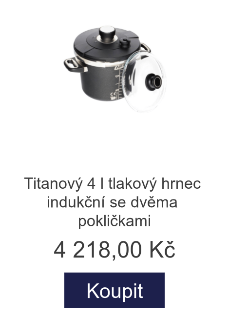 Titanový 4 l tlakový hrnec indukční se dvěma pokličkami - 4 218 Kč