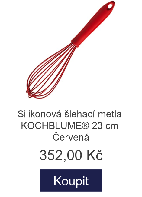 Silikonová šlehací metla KOCHBLUME® 23 cm Červená - 352 Kč