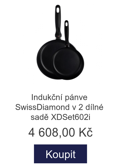 Indukční pánve SwissDiamond v 2 dílné sadě XDSet602i - 4 608 Kč