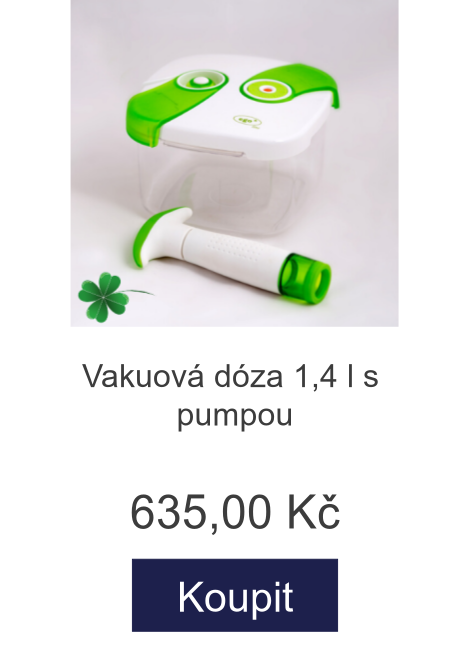 Vakuová dóza 1,4 l s pumpou - 635 Kč