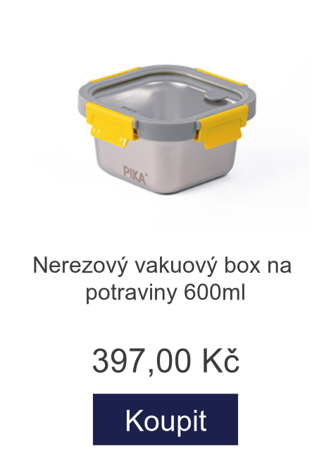 Nerezový vakuový box na potraviny 600ml - 397 Kč