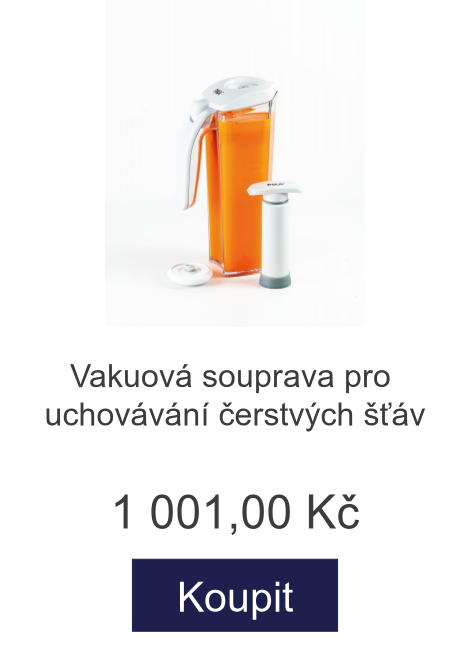 Vakuová souprava pro uchovávání čerstvých šťáv - 1 001 Kč