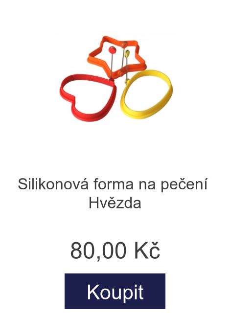 Silikonová forma na pečení Hvězda - 80 Kč