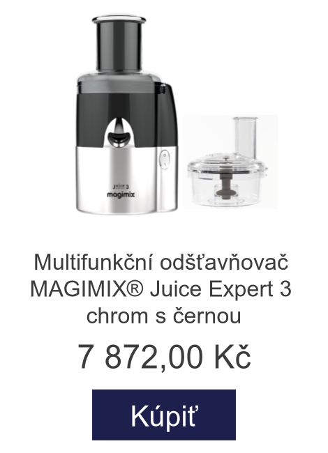 Multifunkční odšťavňovač MAGIMIX® Juice Expert 3 chrom s černou - 7 872 Kč