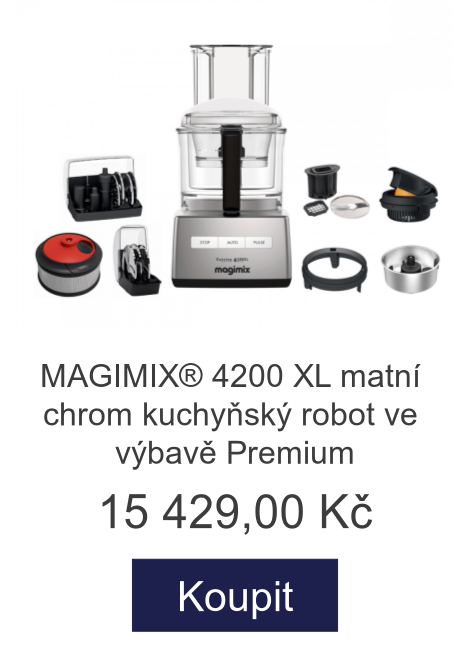 MAGIMIX® 4200 XL matní chrom kuchyňský robot ve výbavě Premium - 15 429 Kč