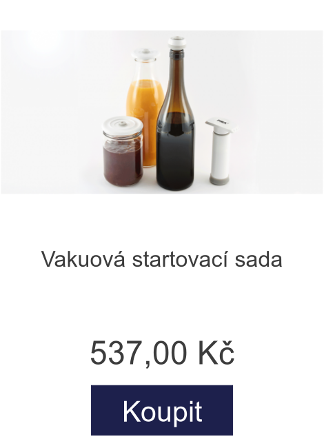 Vakuová startovací sada - 537 Kč