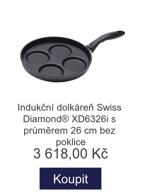 Indukční dolkáreň Swiss Diamond® XD6326i s průměrem 26 cm bez poklice - 3 618 Kč