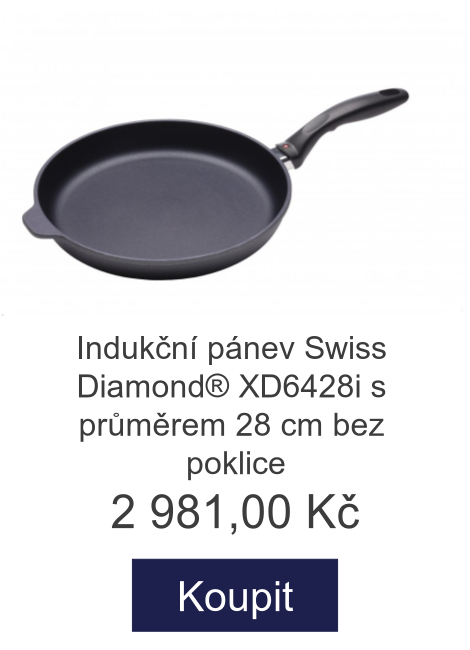 Indukční pánev Swiss Diamond® XD6428i s průměrem 28 cm bez poklice - 2 981 Kč