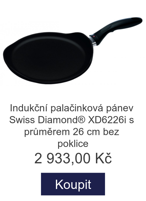 Indukční palačinková pánev Swiss Diamond® XD6226i s průměrem 26 cm bez poklice - 2 933 Kč