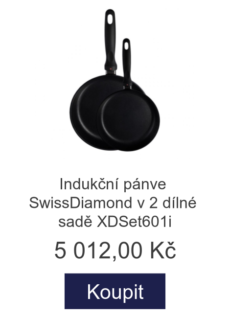 Indukční pánve SwissDiamond v 2 dílné sadě XDSet601i - 5 012 Kč