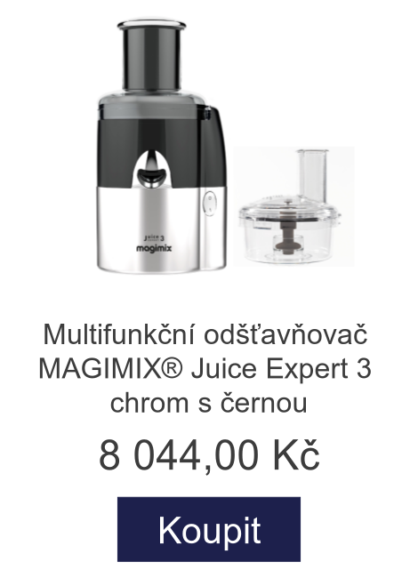 Multifunkční odšťavňovač MAGIMIX® Juice Expert 3 chrom s černou - 8 044 Kč